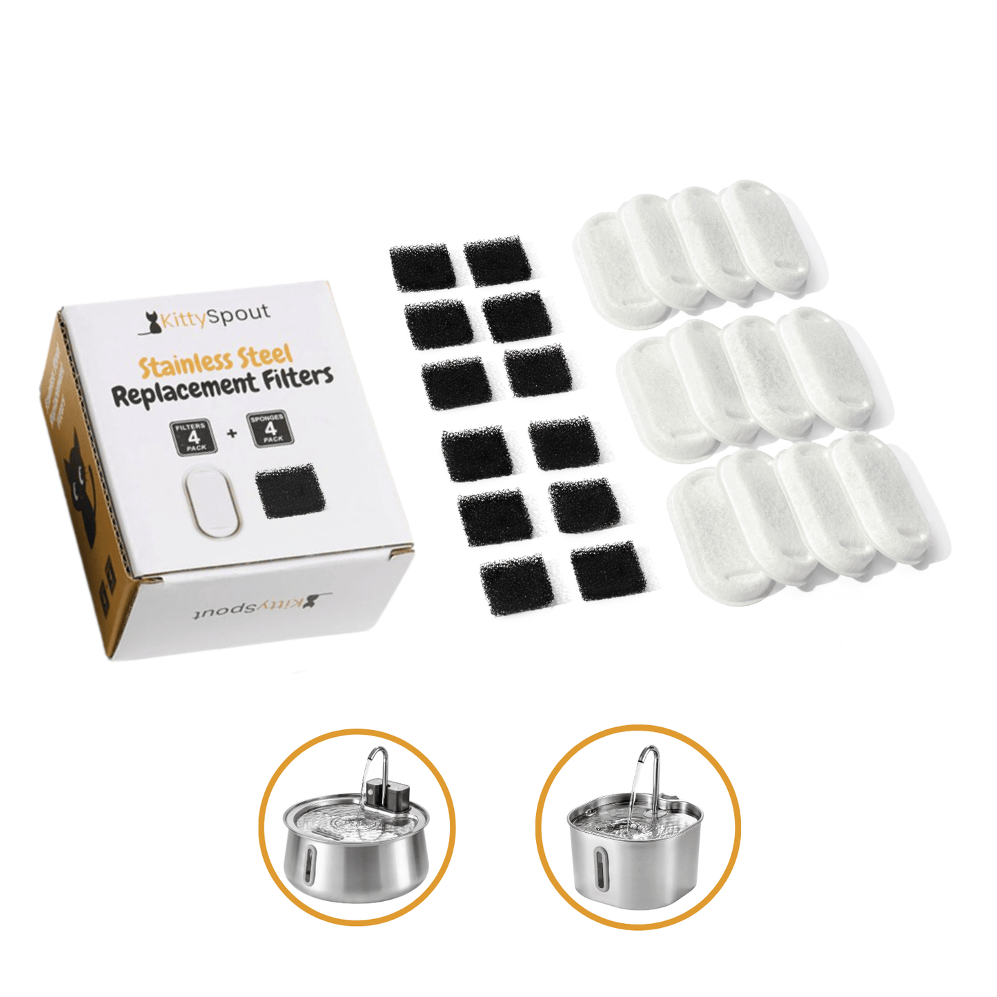 Wireless 2.0 & 2.2L Fountain Filters