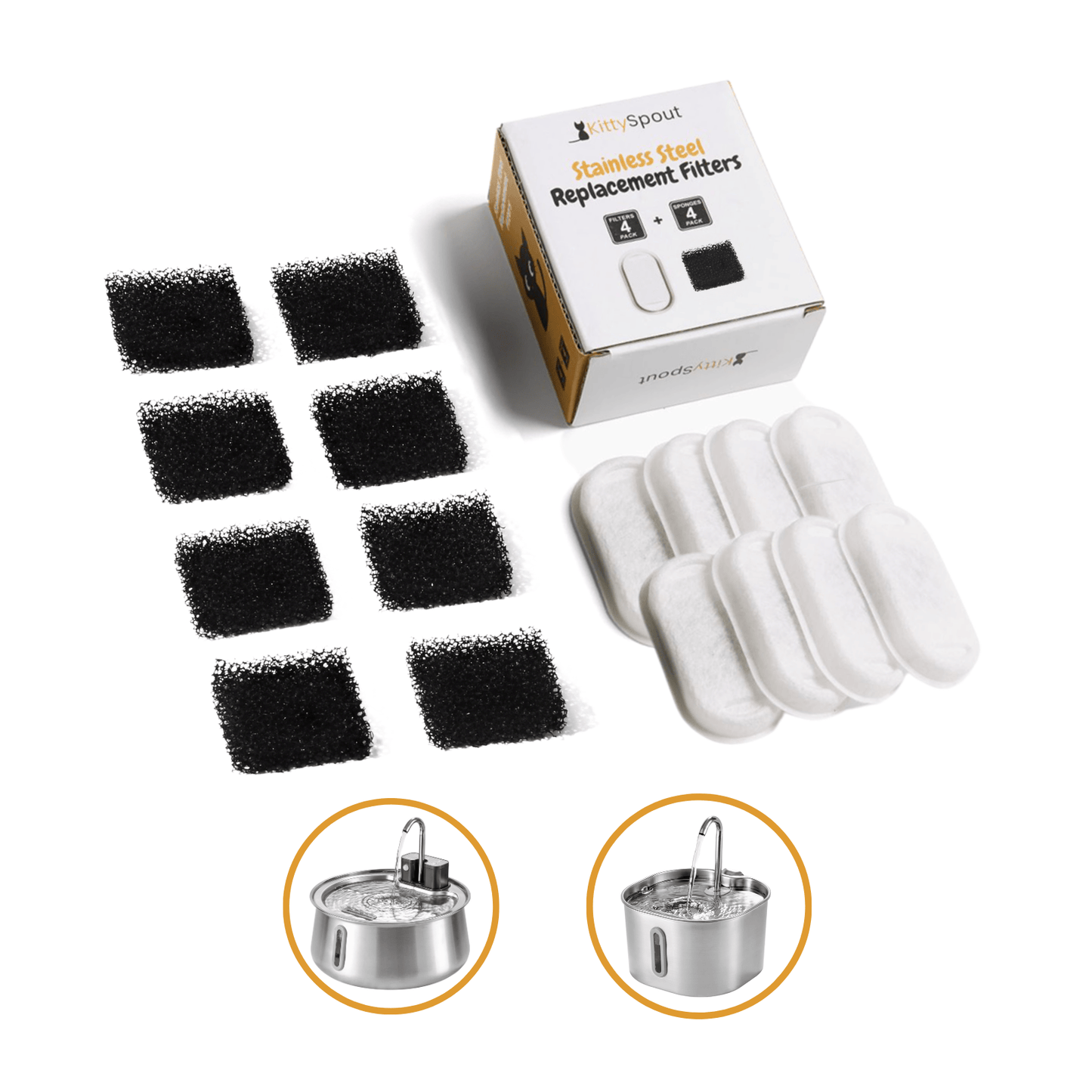 Wireless 2.0 & 2.2L Fountain Filters